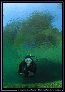 Diving the Fernsteinsee in Austria... :O)... by Michel Lonfat 